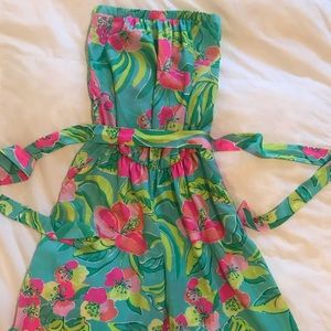 XS Lilly Pulitzer belted  floral jumpsuit 🌺